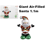 Giant Air-Filled Santa Christmas Balloon - 1.1 metre